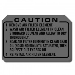 Caution Decal Z50R 77-86