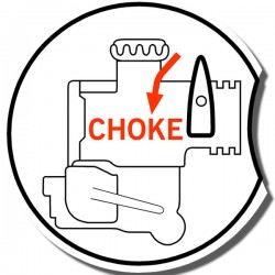 Choke Info Decal ATC70 73-74