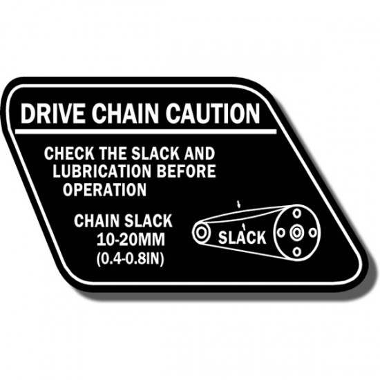 Drive Chain Decal ATC70 78-85