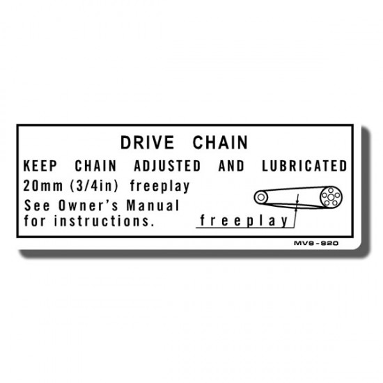 Drive Chain Decal Z50R 94-99