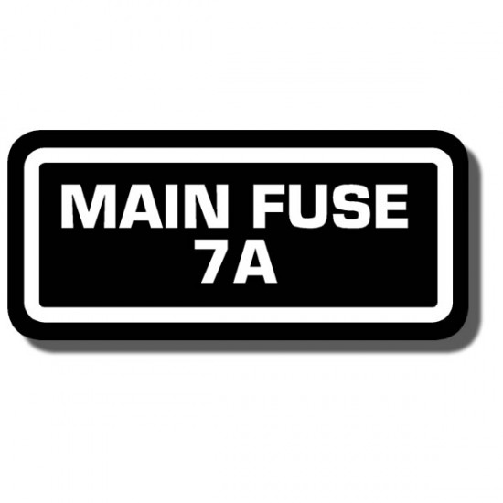 Fuse Info Decal ATC125M | ATC200M |TRX125