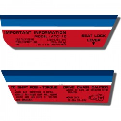Side Decals ATC110 83 Blue Plastics