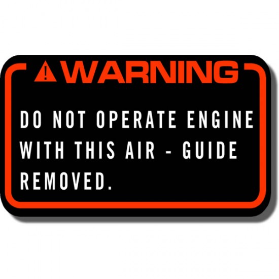 Warning Air Guide Decal FL350 Odyssey 85