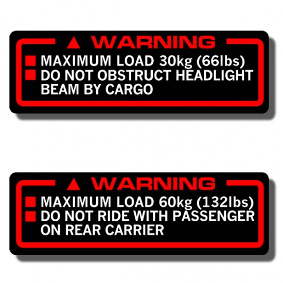 Load Warning Decal Set TRX200 '84