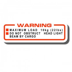 Warning Load Decal ATC200E | ATC200ES
